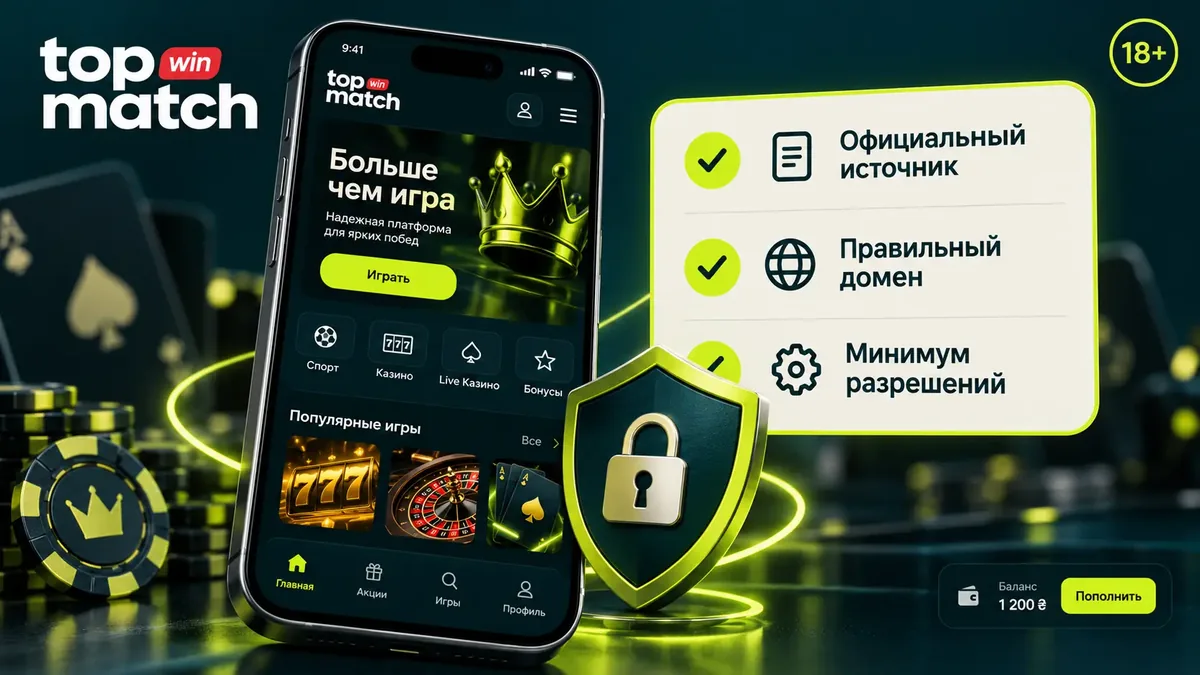 Чек-лист безопасной установки приложения TopMatch