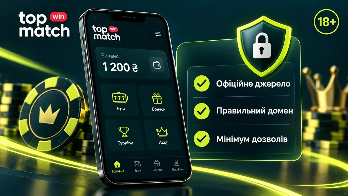 Чек-лист безпечного встановлення застосунку TopMatch